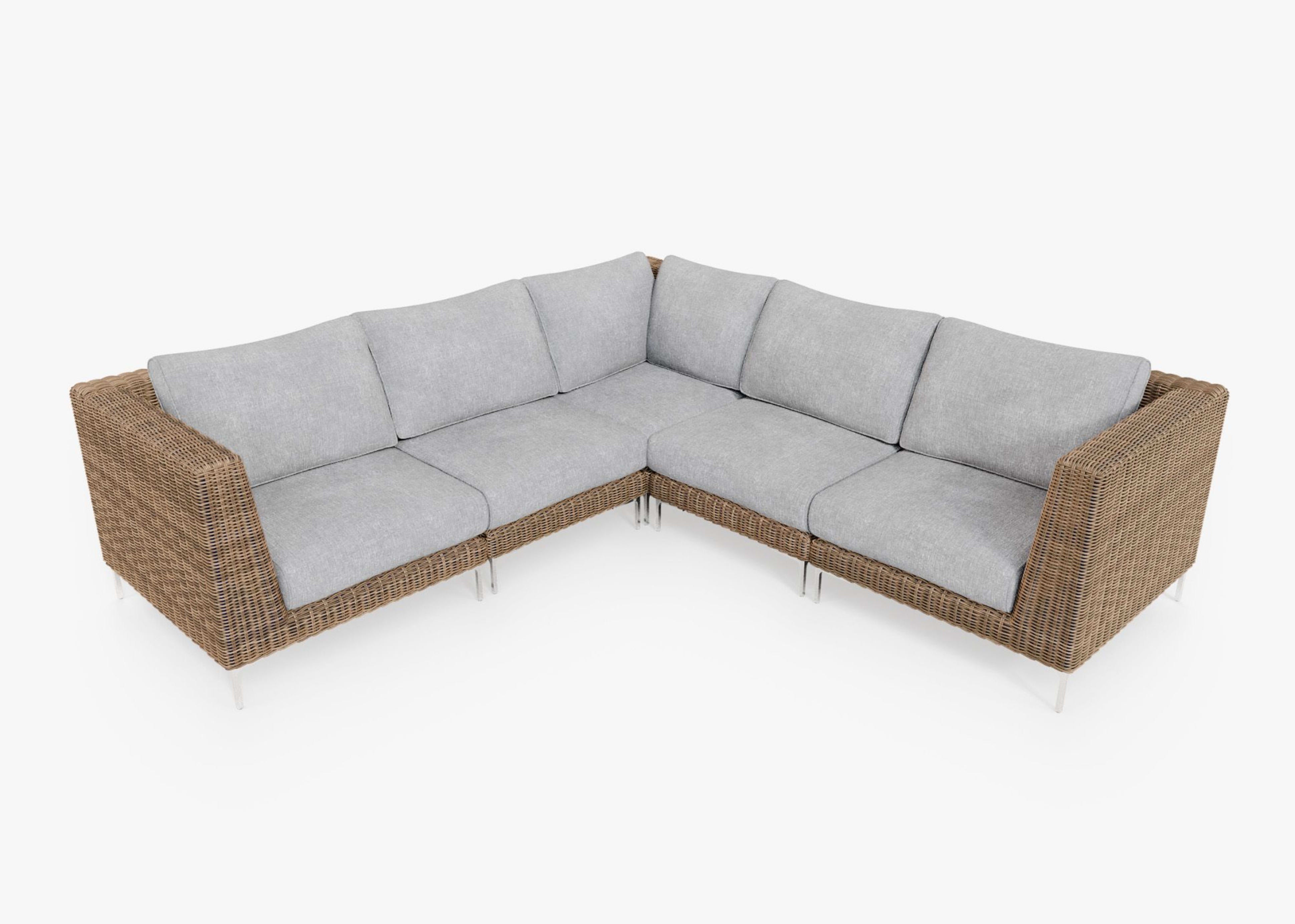 Wicker Corner Sectional - 5 Seat By Outer