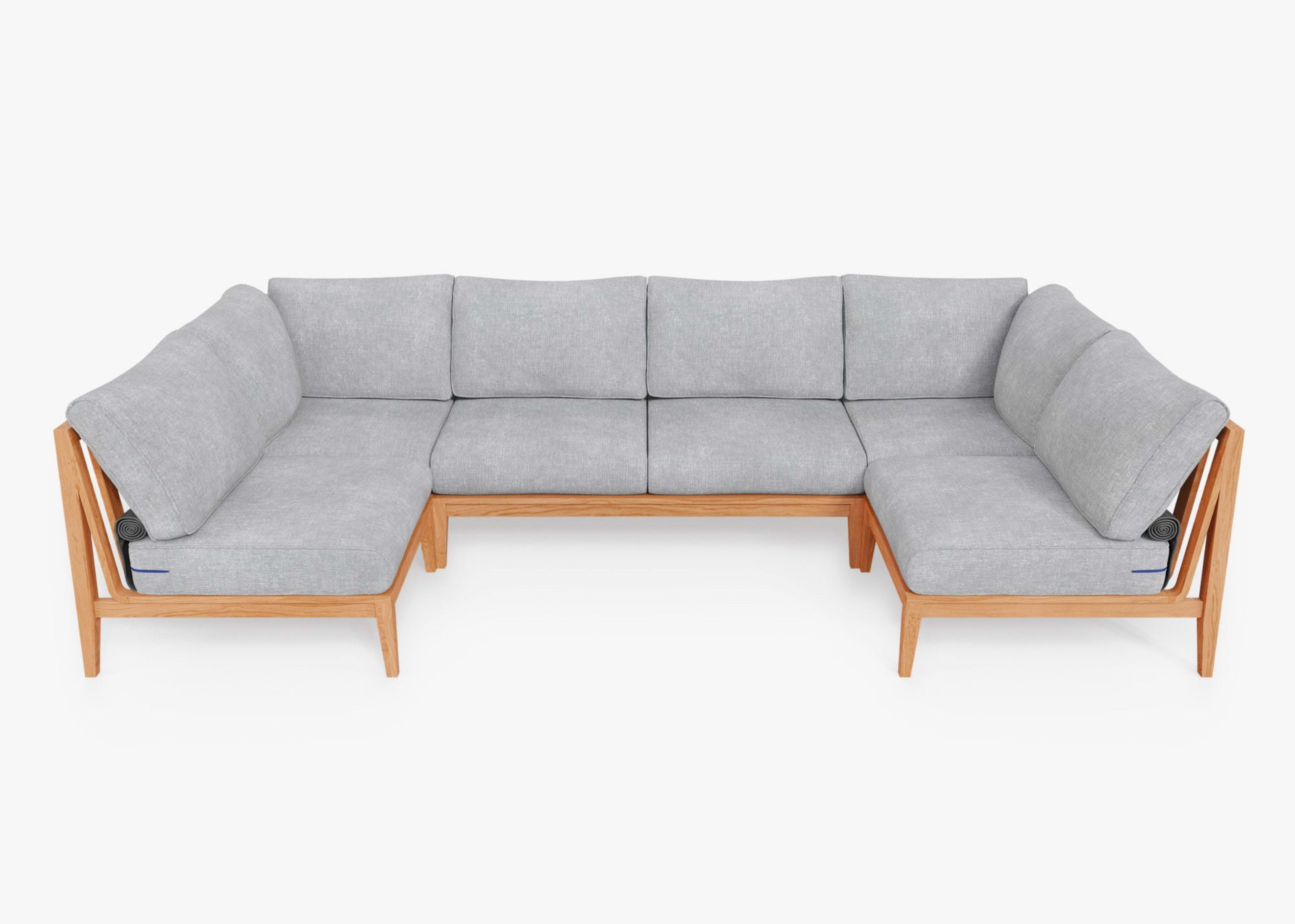 Teak U Sectional - 6 Seat By Outer