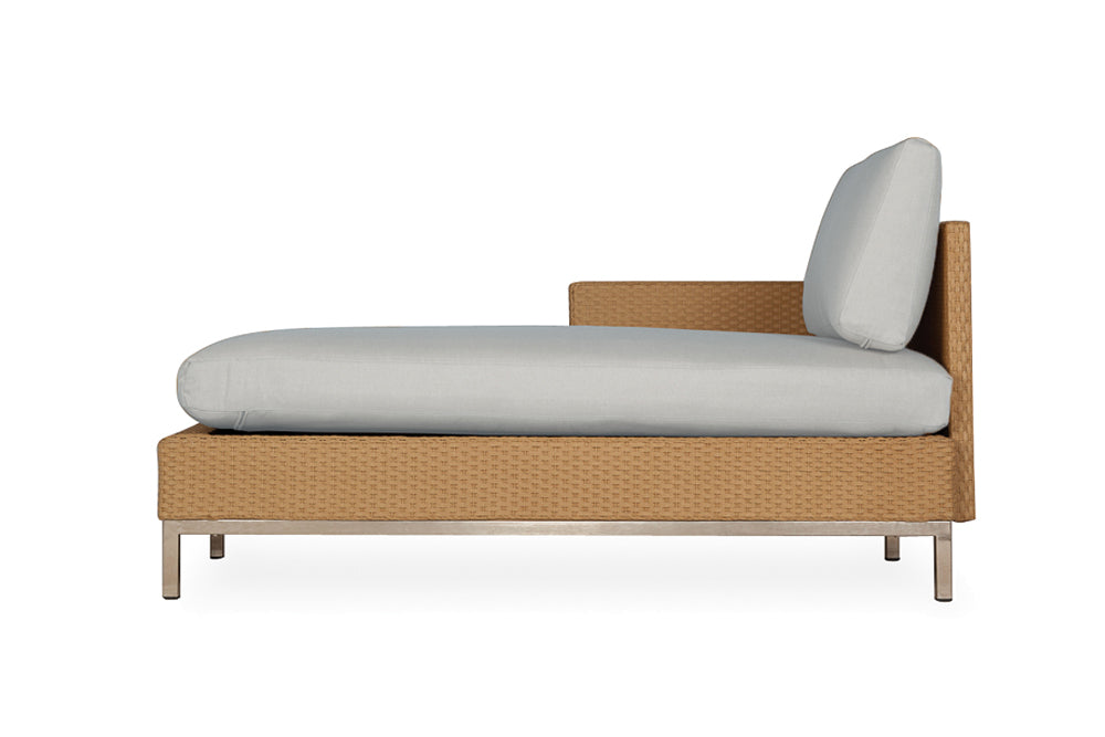 Elements Right Arm Chaise with Loom Arm and Back By Lloyd Flanders