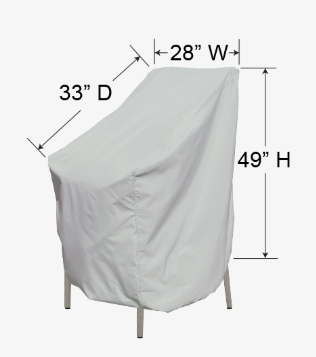 Bar Height Chair Protective Cover By Treasure Garden