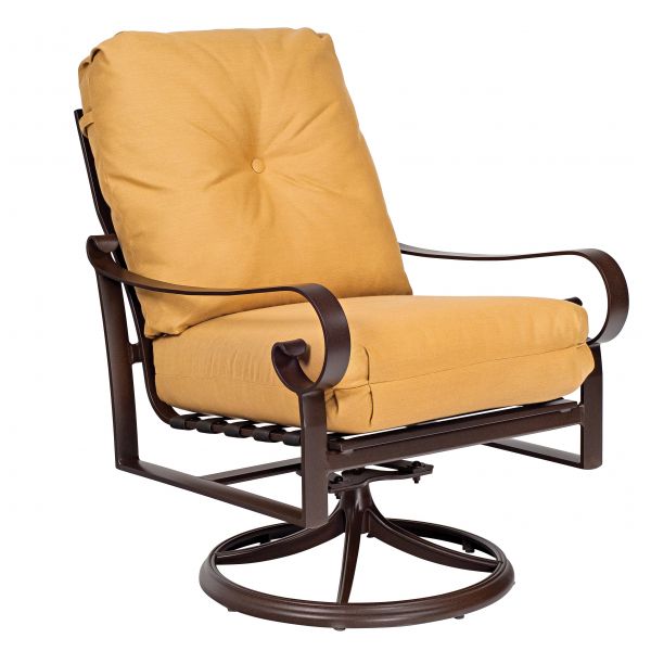 Belden Cushion Swivel Rocking Lounge Chair By Woodard