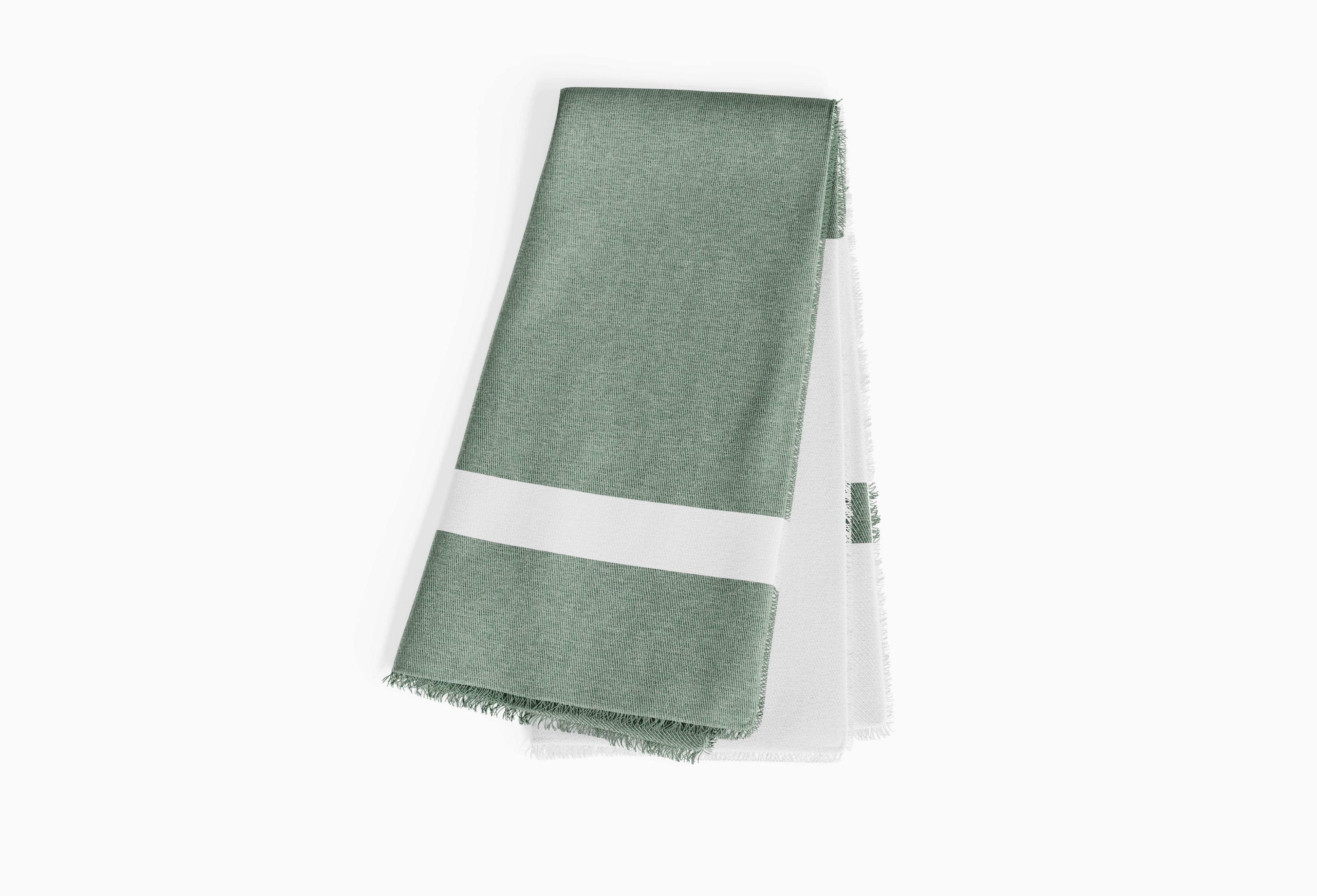 Bug Shield Outdoor Throw Blanket (Forest Green Colorblock) By Outer