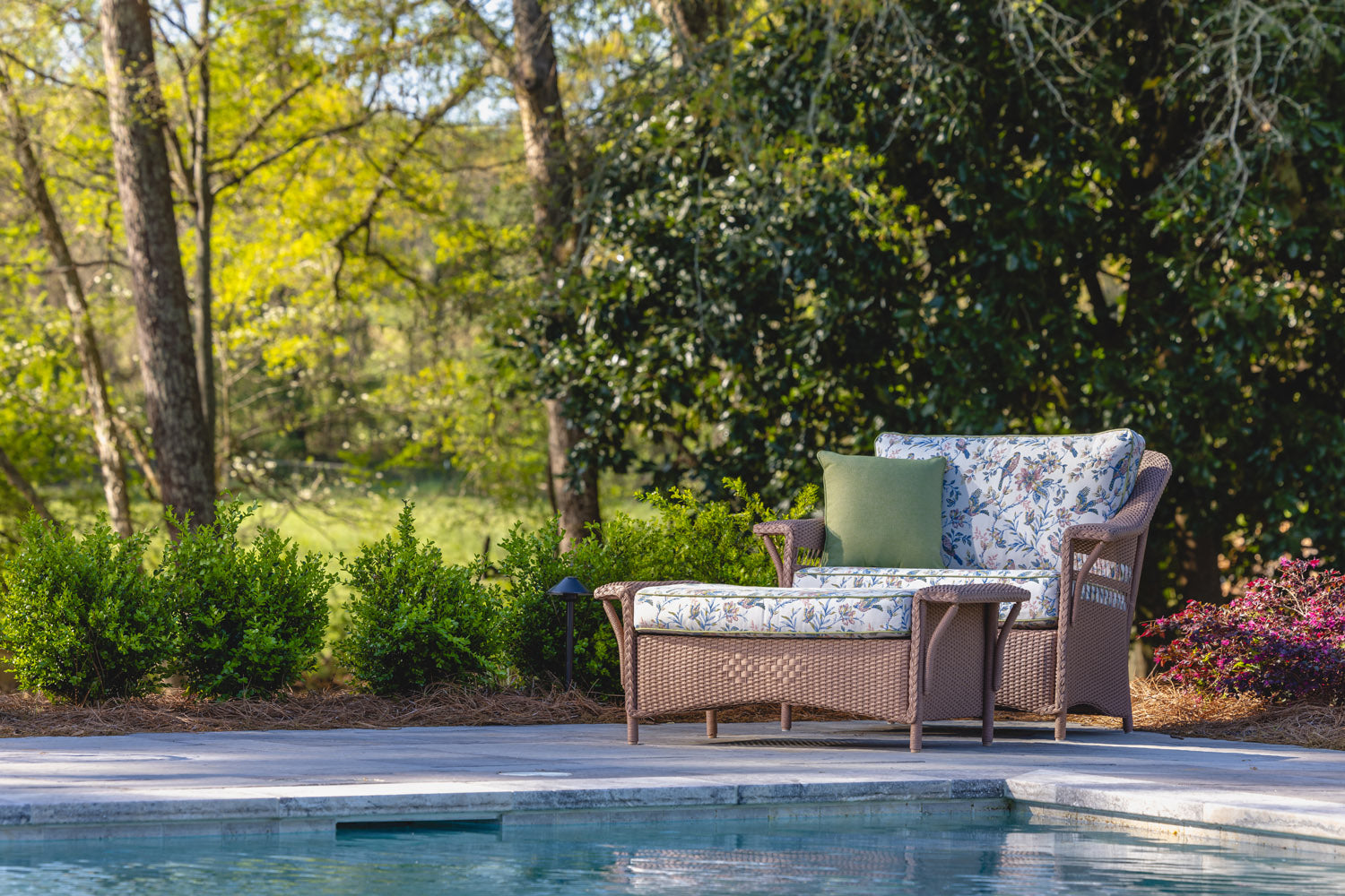 Nantucket Large Ottoman Replacement Cushion by Lloyd Flanders