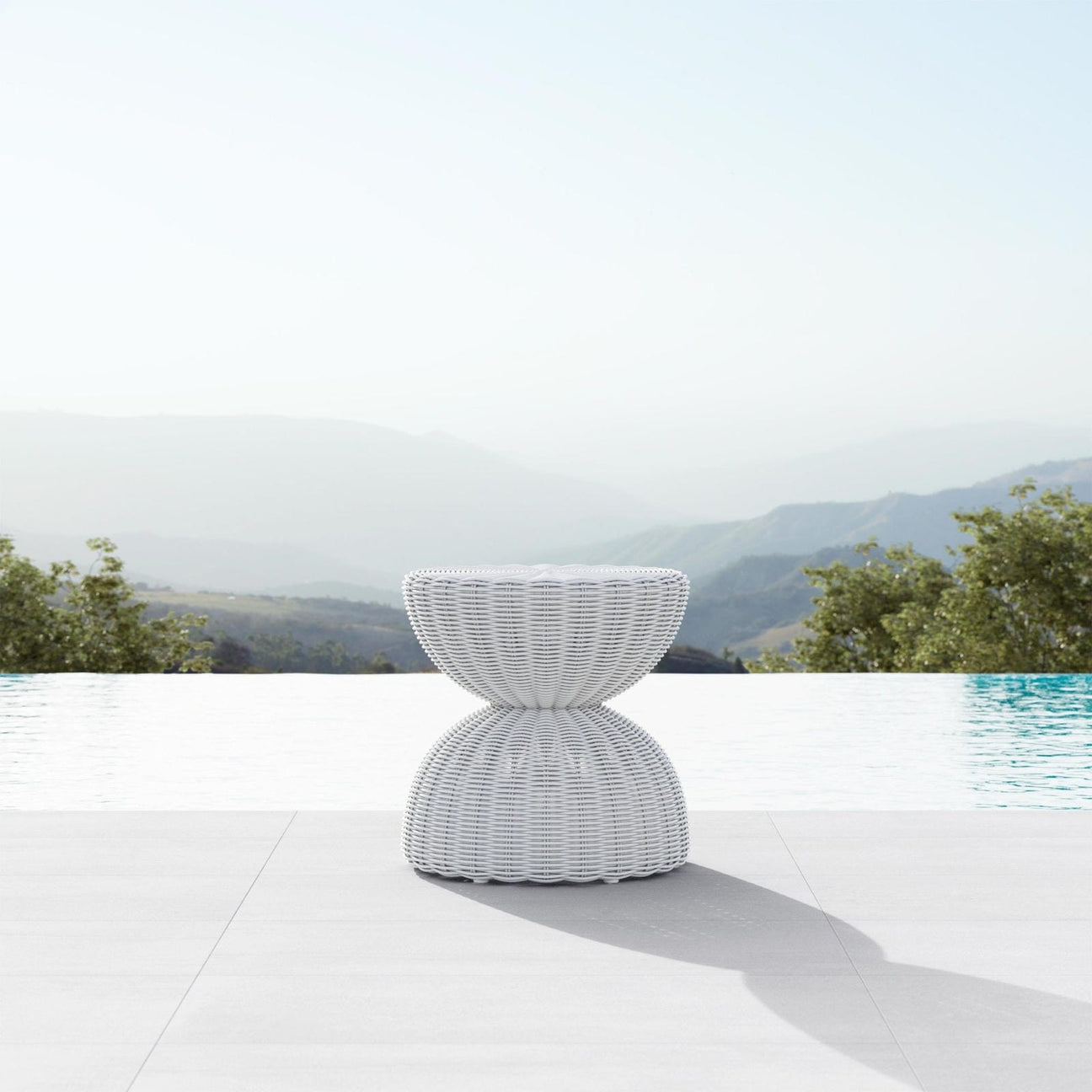 Cabo Side Table - Beach White by Azurro Living