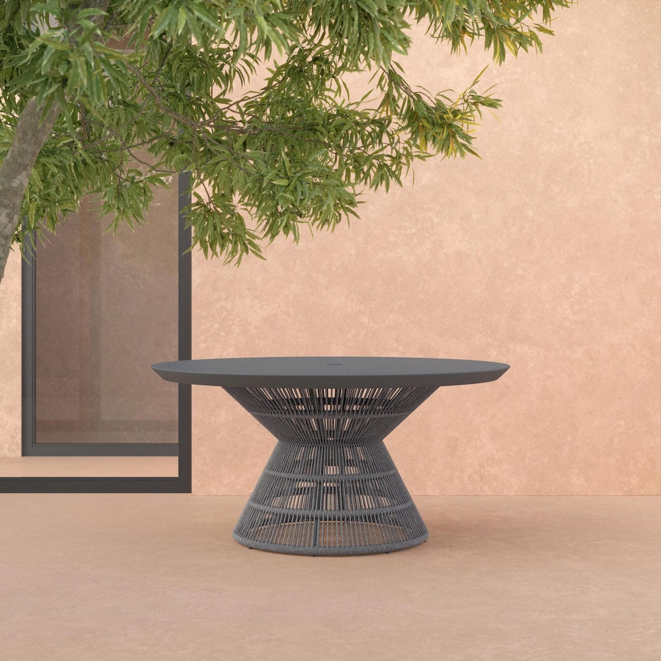 Captiva 60" Dining Table - Charcoal by Azurro Living