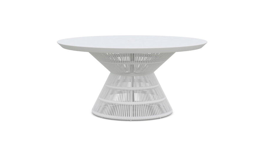 Captiva 60" Dining Table - White by Azurro Living
