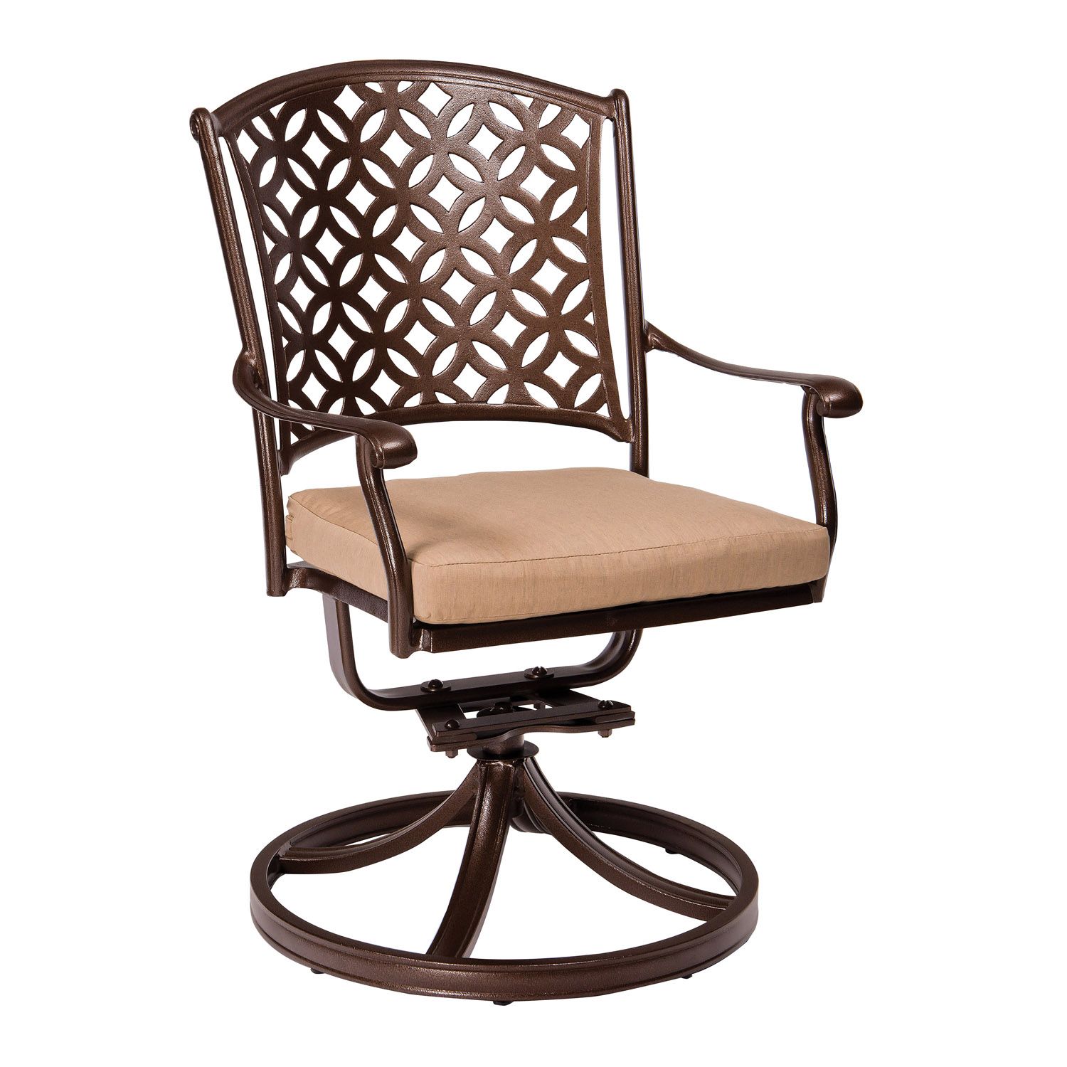Casa Swivel Rocking Dining Armchair By Woodard