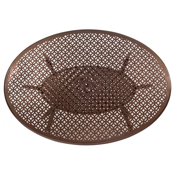 Casa Oval Dining Umbrella Table By Woodard