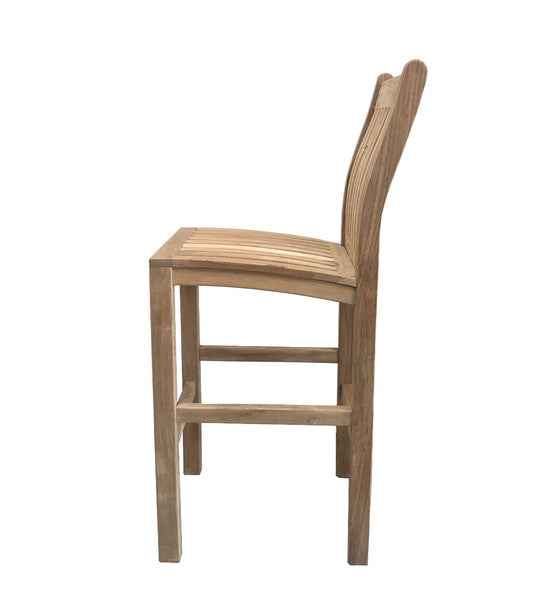 Teak Bar Side Chair