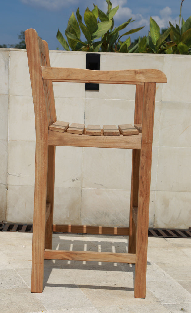Teak Bar Arm Chair By Classic Teak