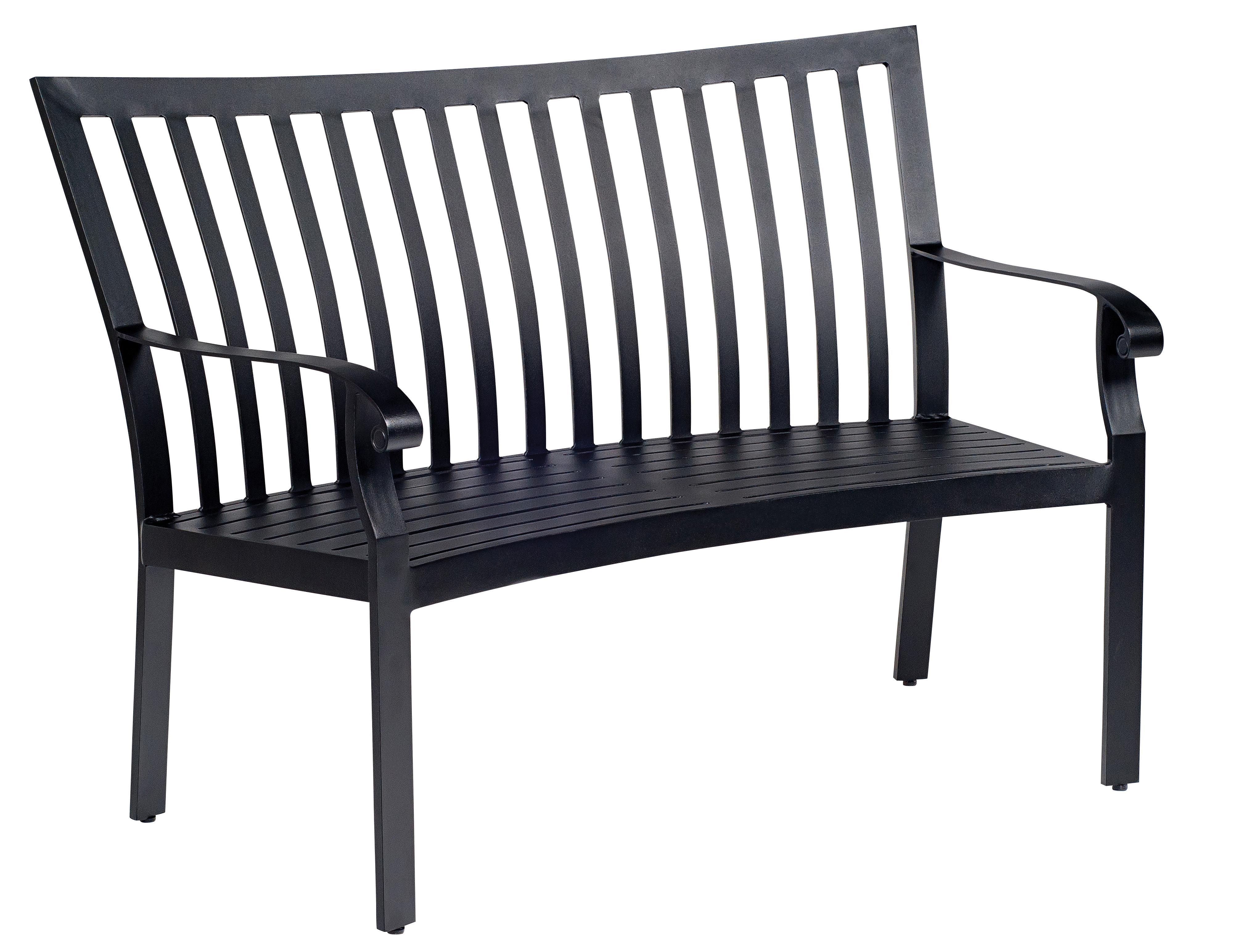 Cortland Cushion Crescent Shaped Bench