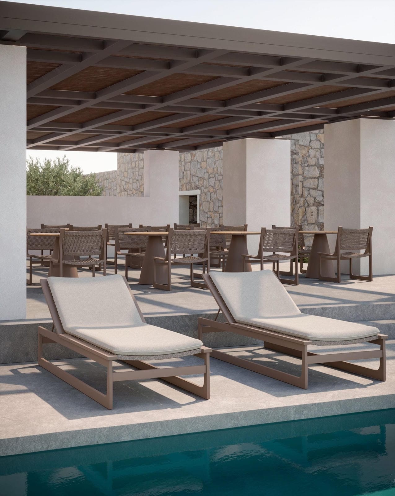 Cozumel Chaise Lounge - Bronze by Azurro Living