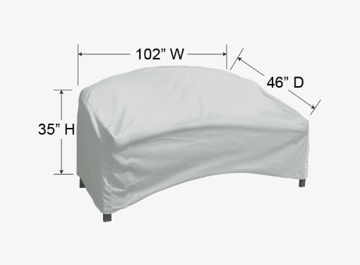 Curved Sofa Protective Cover By Treasure Garden