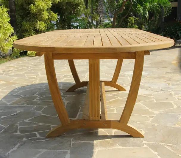Deluxe Oval Ext Table 67"-95" Large