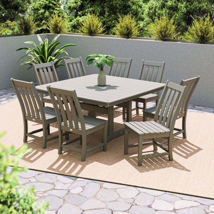 Shop Vineyard 9 Piece Dining Set by Pollywood at classicpatio