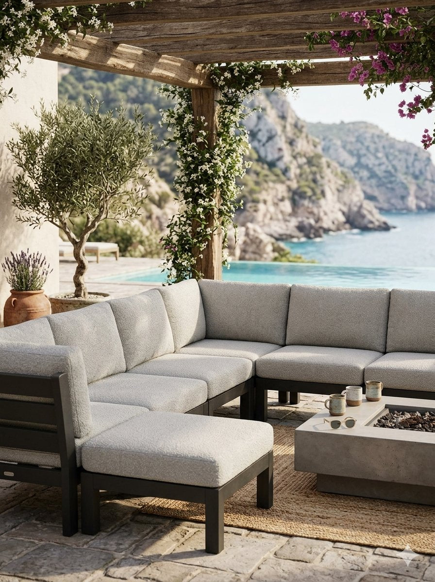 Portside Cushion Large Ottoman Frame by Tropitone