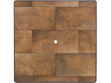 42" Sq. City Series Table Top with Aluminum Rim with Umbrella Hole by O.W. Lee.