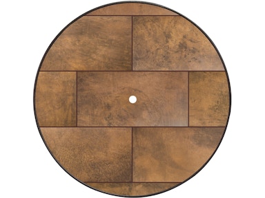 42" Rd. City Series Table Top with Aluminum Rim with Umbrella Hole by O.W. Lee.
