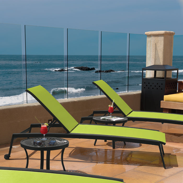 Elance Relaxed Sling Chaise Lounge Armless by Tropitone