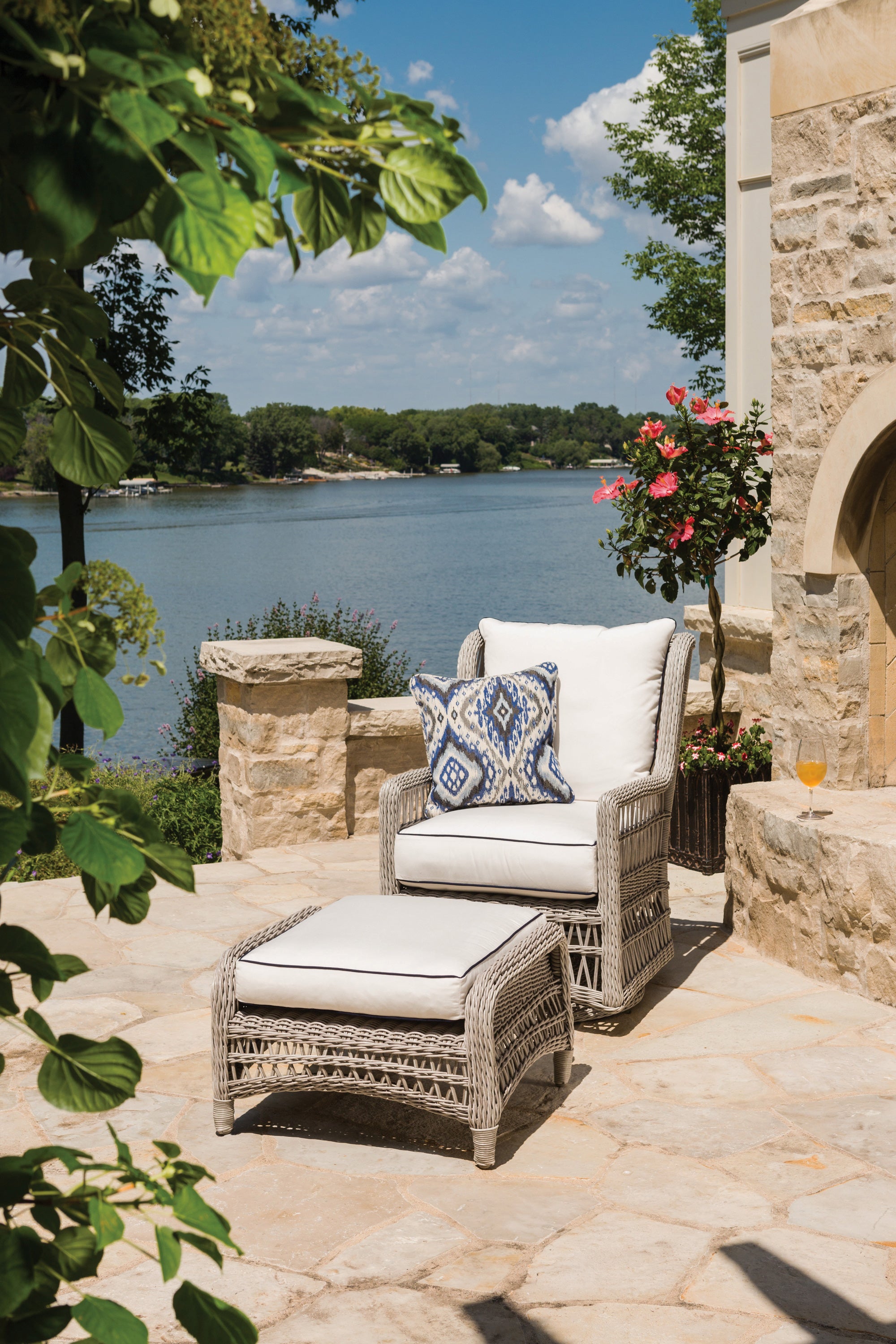 Mackinac Lounge Chair & ottoman by Lloyd Flanders