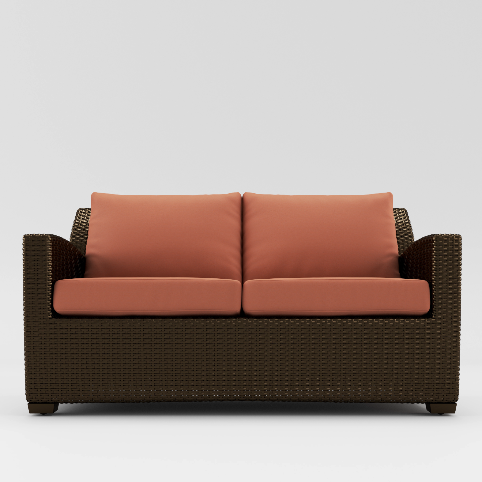 Fusion Loveseat - Pillow Back by Brown Jordan