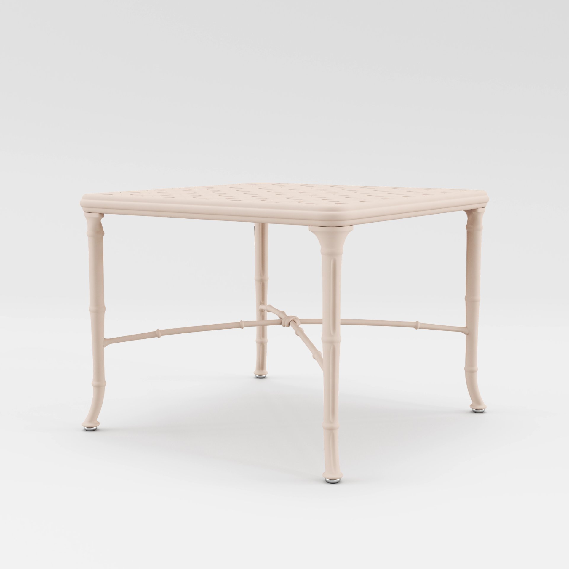 Calcutta 26" Square Cast Top Corner Table by Brown Jordan