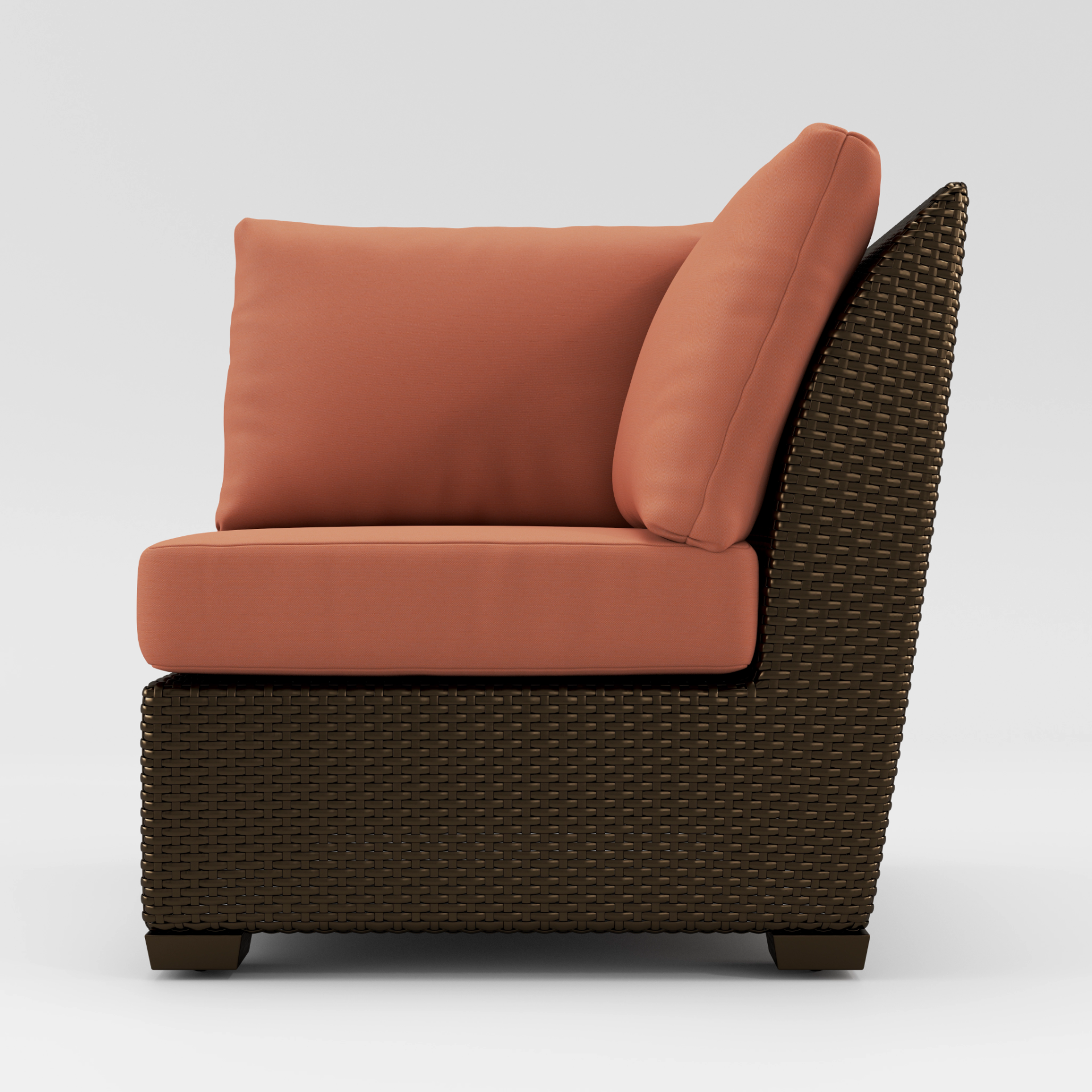 Fusion Corner Chair - Pillow Back by Brown Jordan