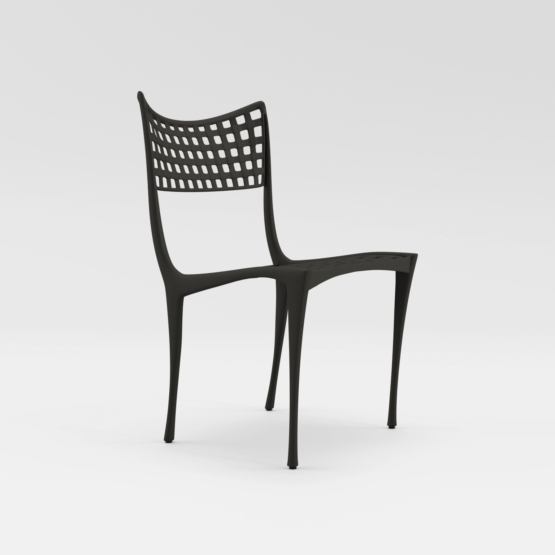 Sol Y Luna Armless Dining Chair Without Cushion by Brown Jordan