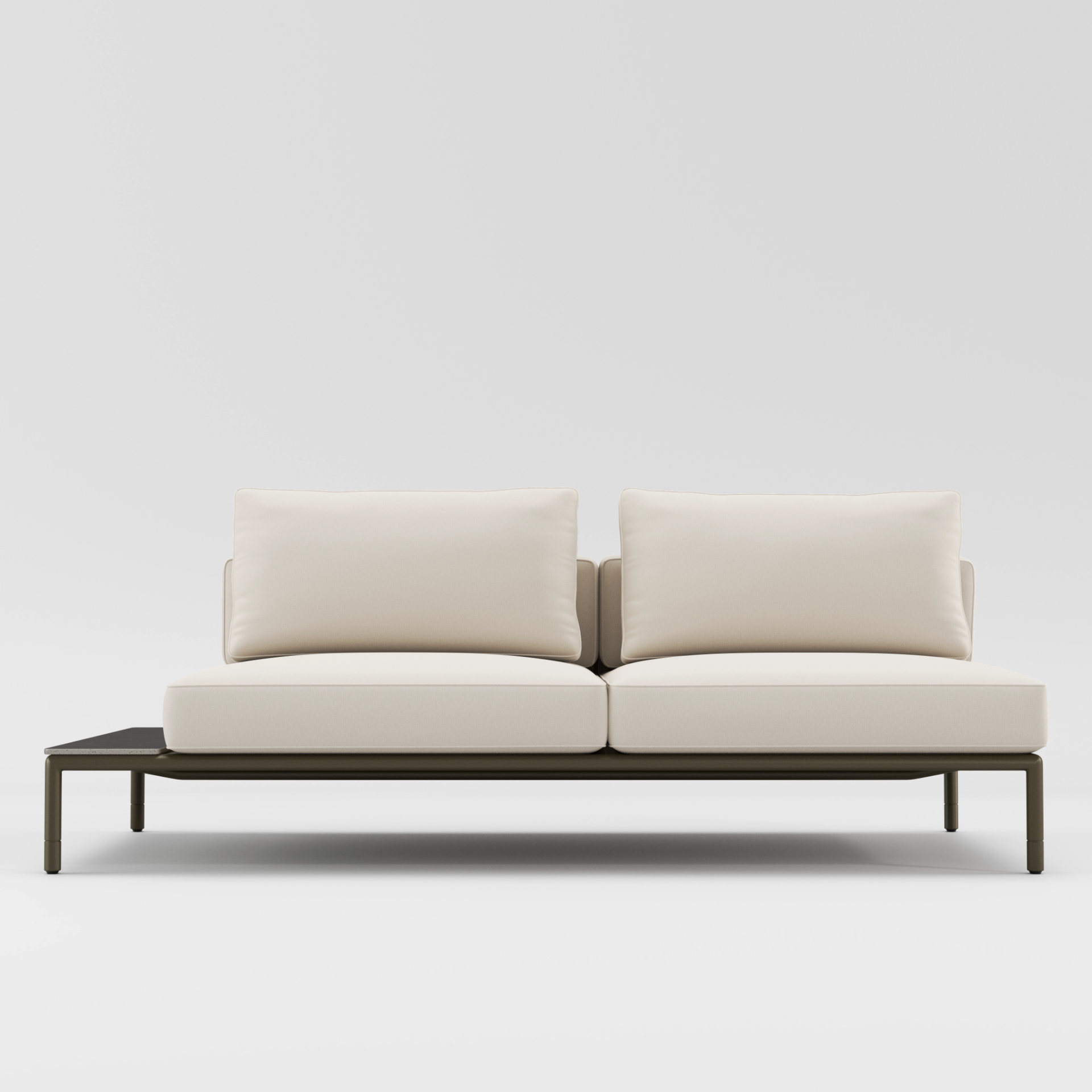 Moto Armless Sectional With Left Table by Brown Jordan