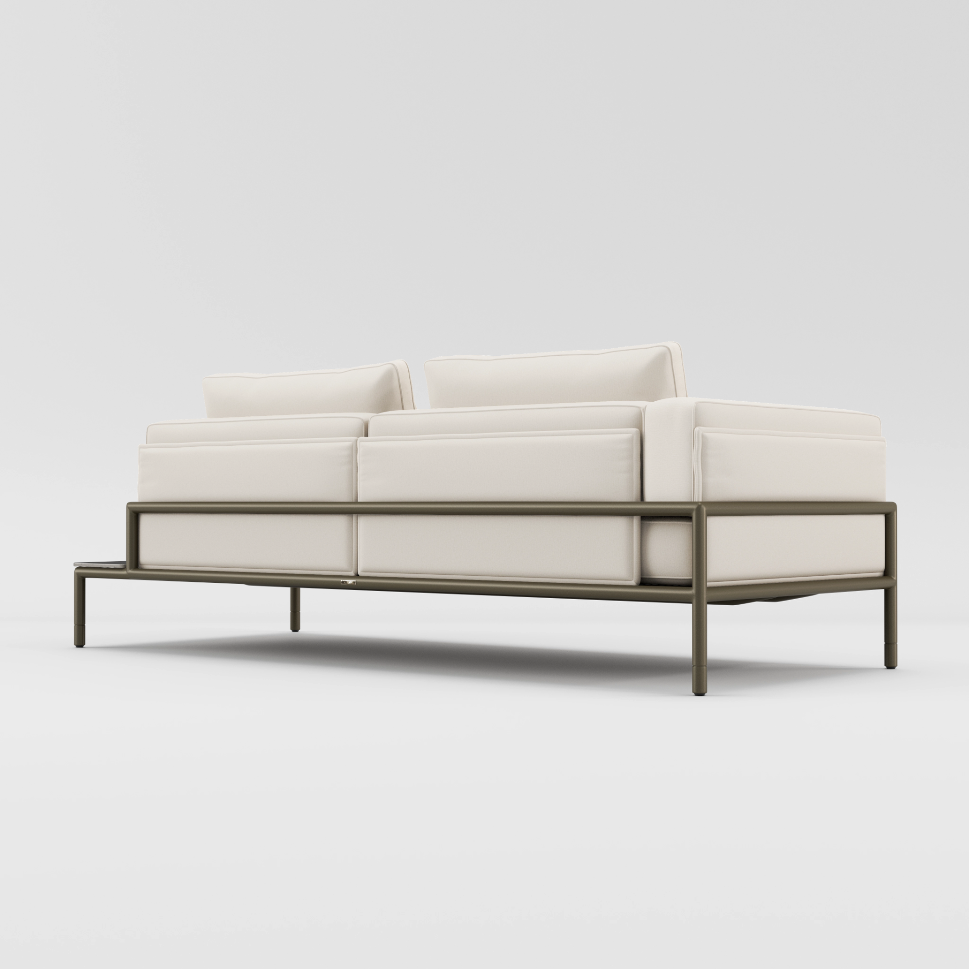 Moto Left Arm Loveseat With Table Sectional by Brown Jordan