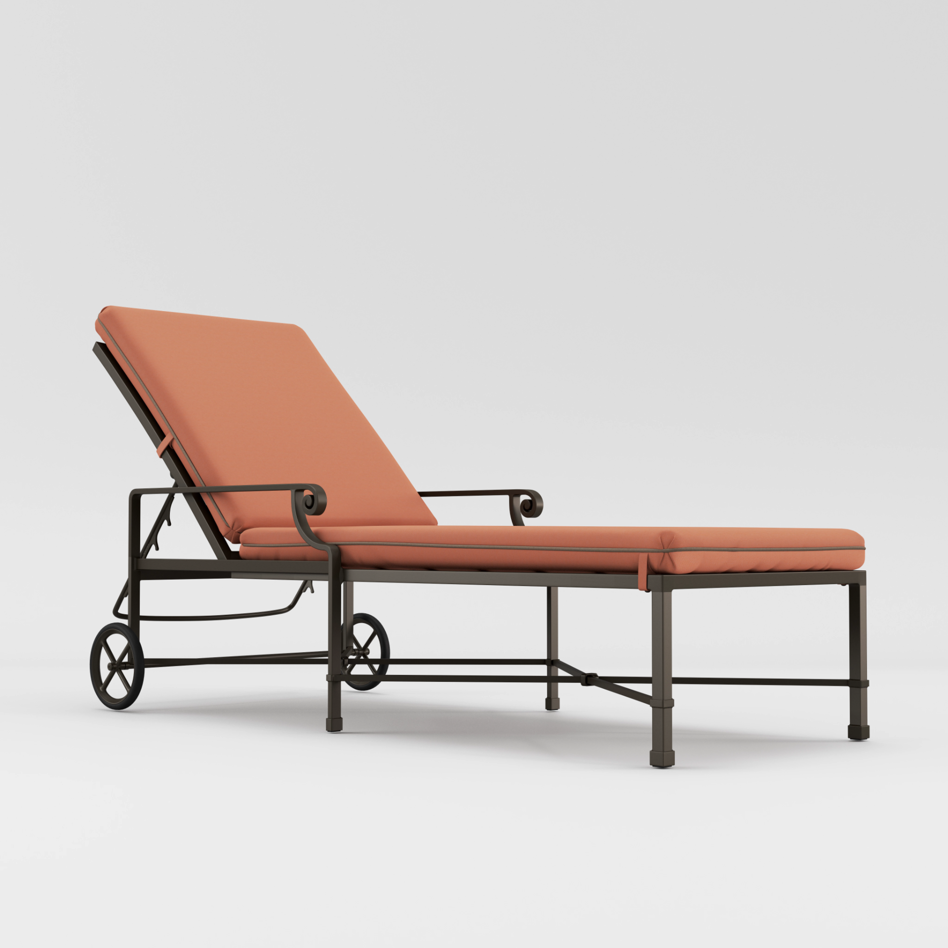 Venetian Adjustable Chaise With Wheels by Brown Jordan