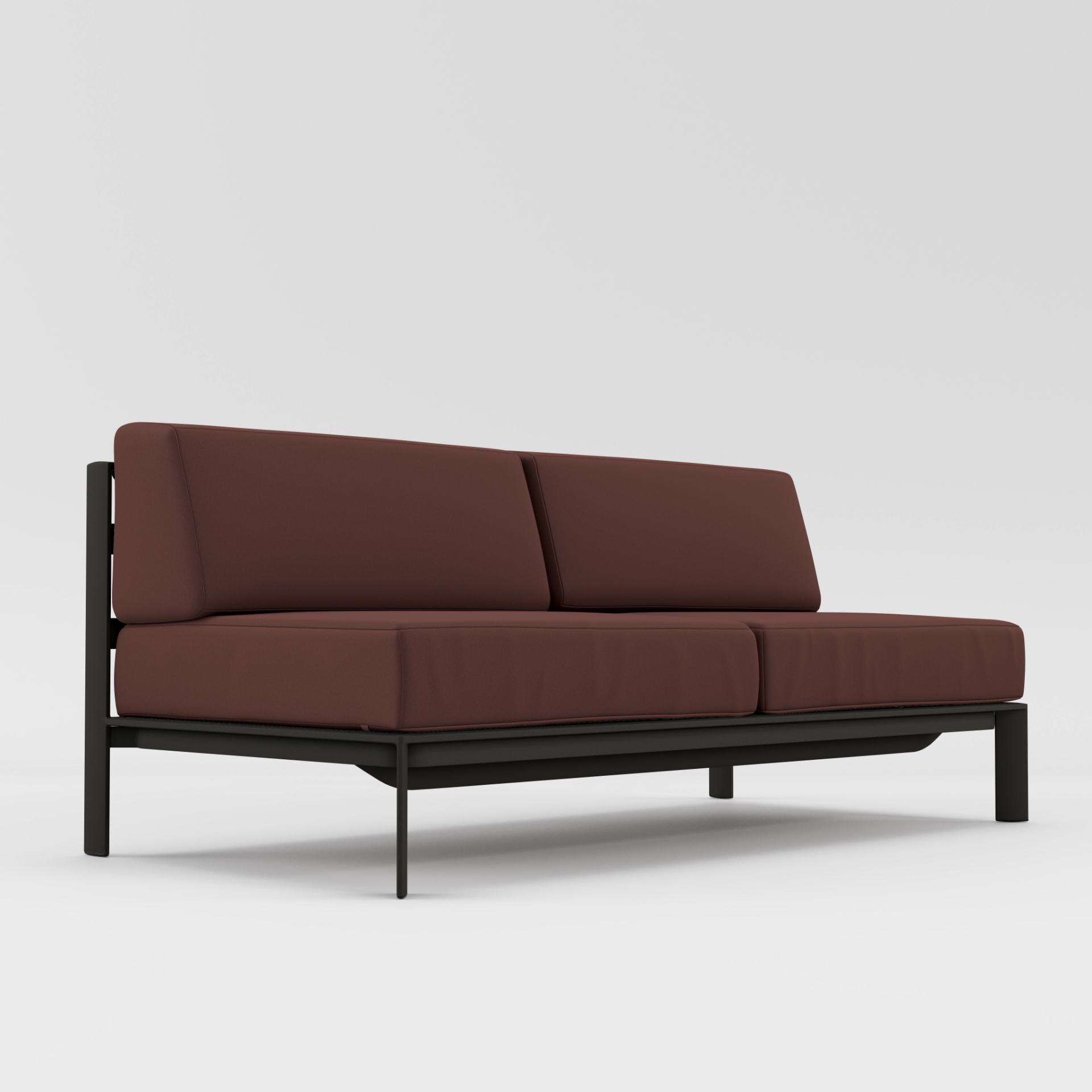 Parkway Modular Armless Loveseat by Brown Jordan