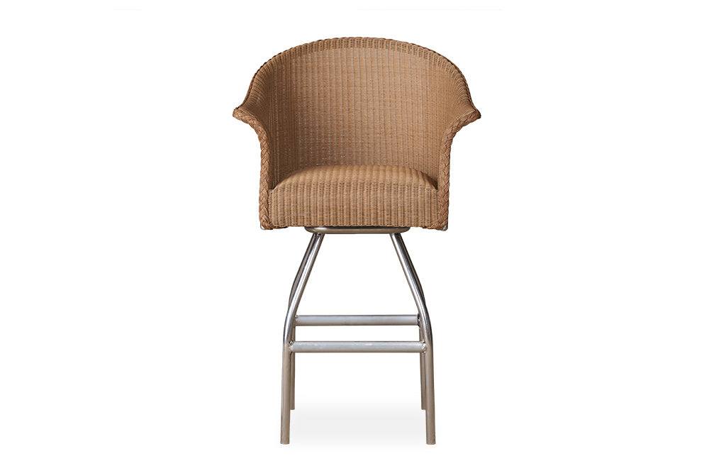 Swivel Bar Stool with Padded Seat By Lloyd Flanders