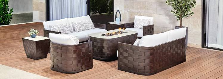 Biscayne Cushioned Loveseat by Castelle