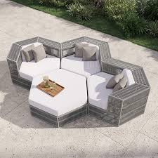 Six Cushion Hex Lounge Chair by Tropitone