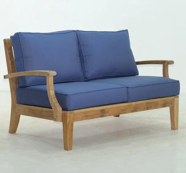 Classic Sectional Teak Love Seat By Classic Teak