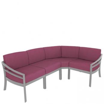 Kor cushion clubbed seating set