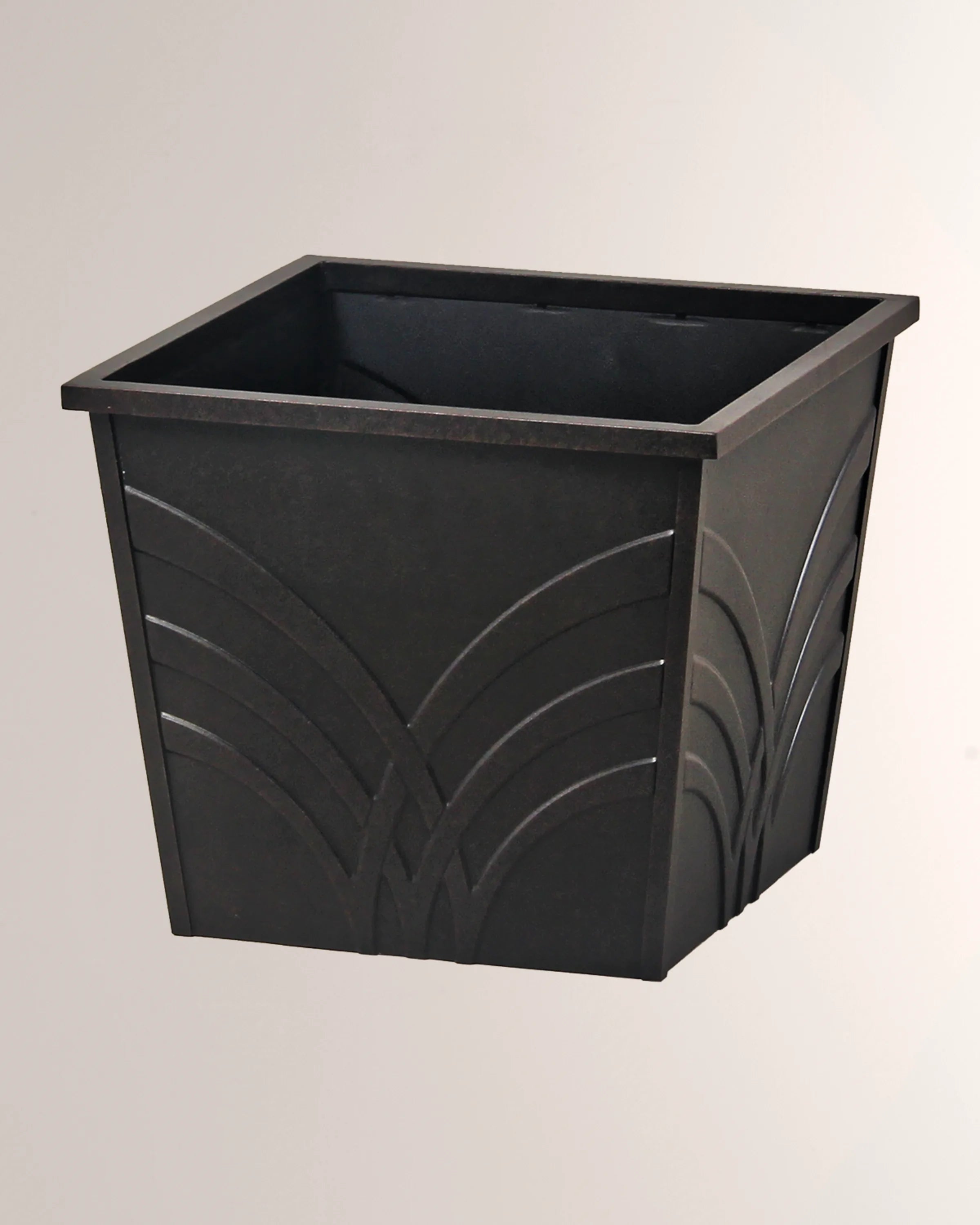 plastic planter boxes large Hanamint Palm Outdoor 24" Large Square Planter Box