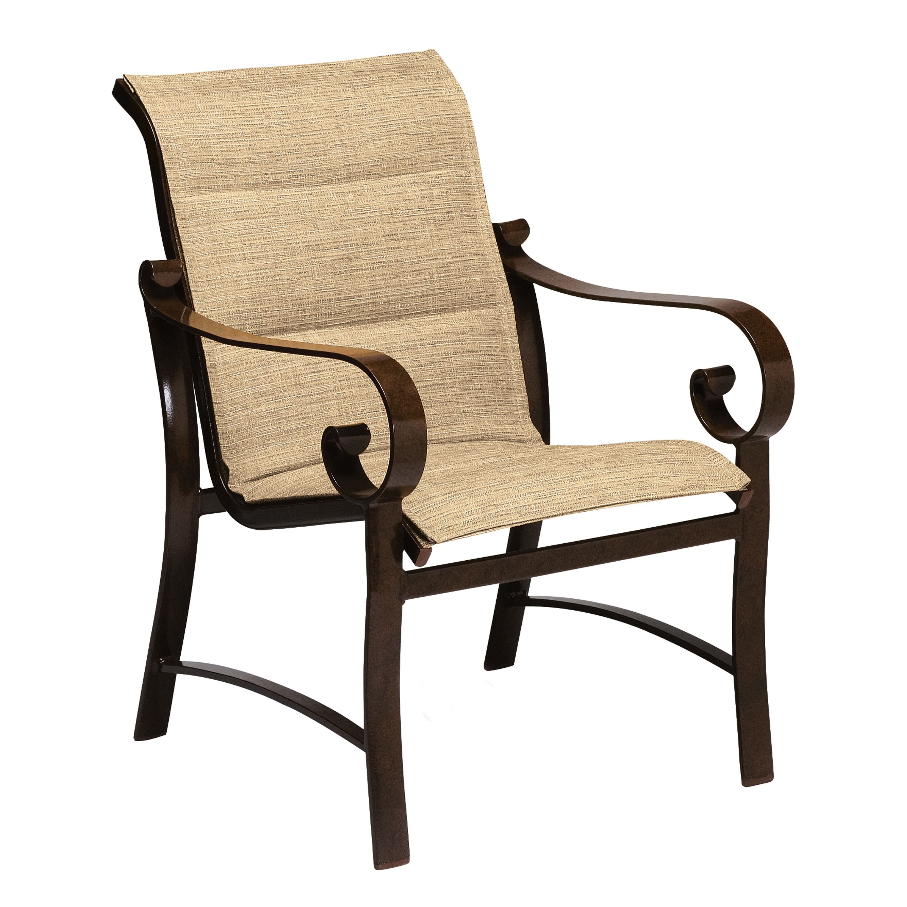 Belden Padded Sling Dining Armchair By Woodard