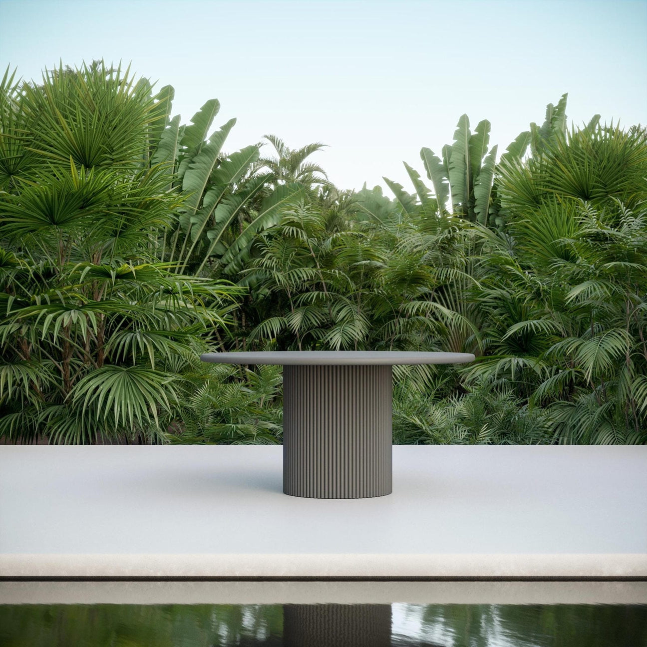 Palma 60" Dining Table - Charcoal by Azurro Living