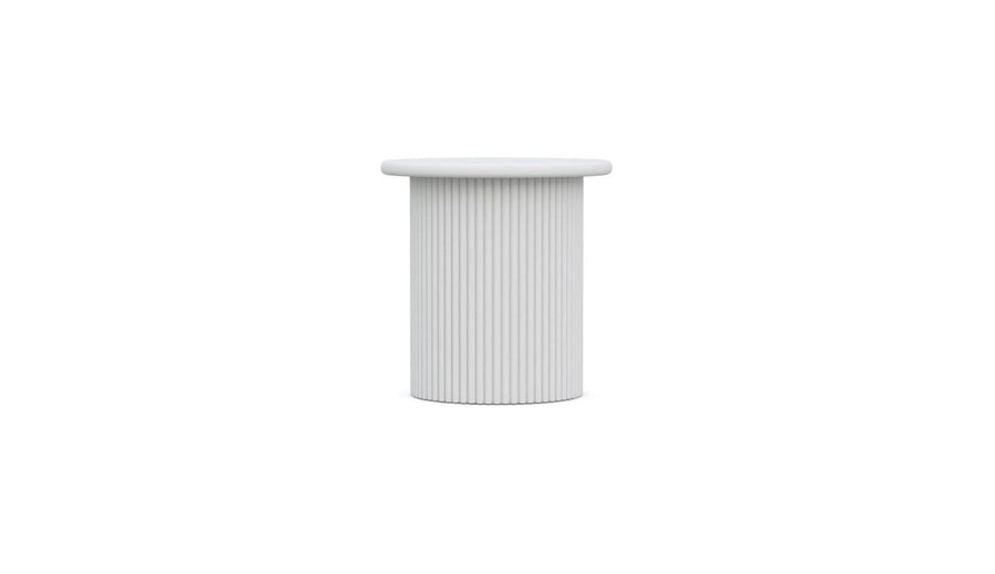 Palma Side Table - White by Azurro Living