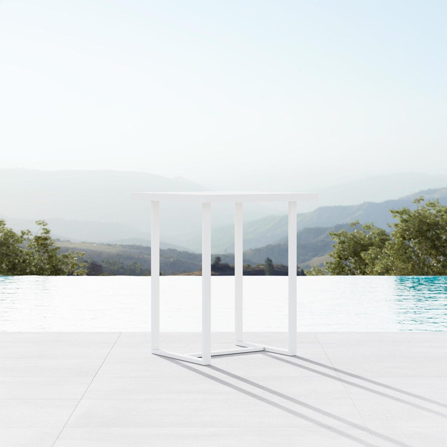 Pavia 35" Bar Table - White by Azurro Living