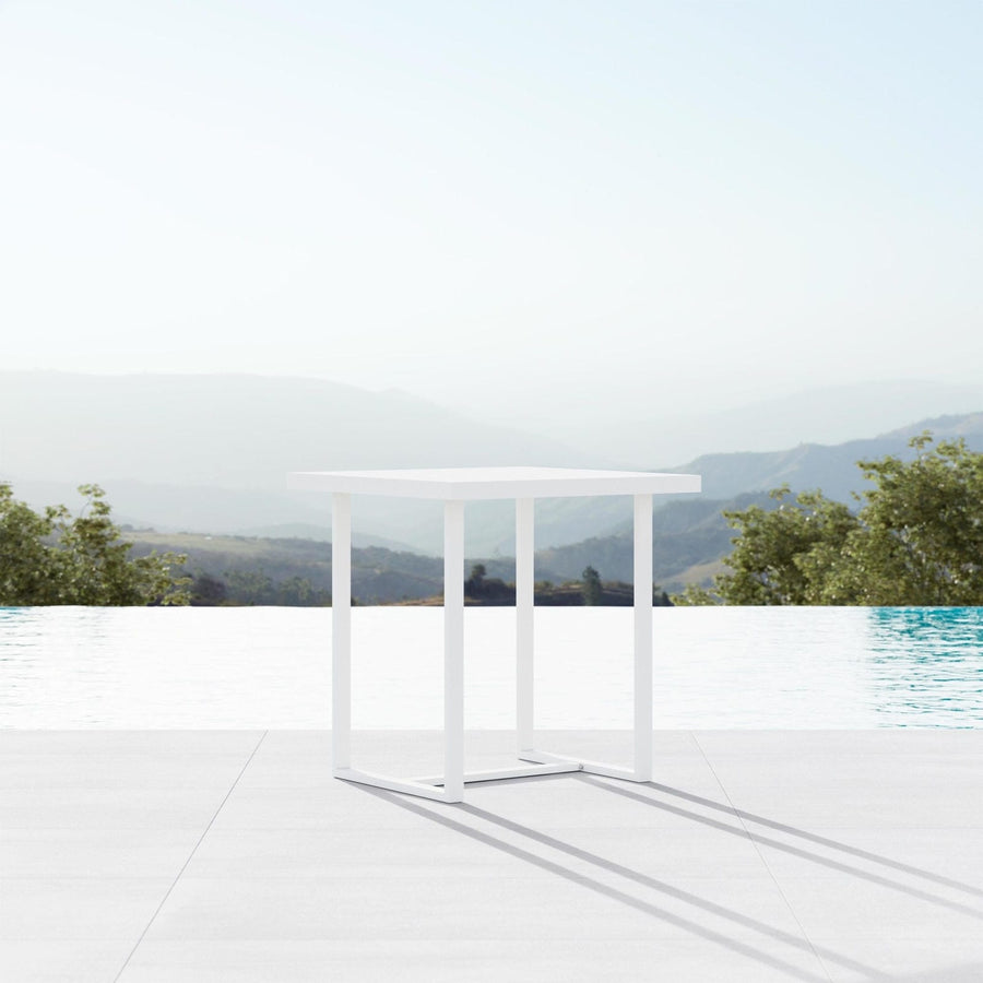 Pavia 35" Counter Table - White by Azurro Living
