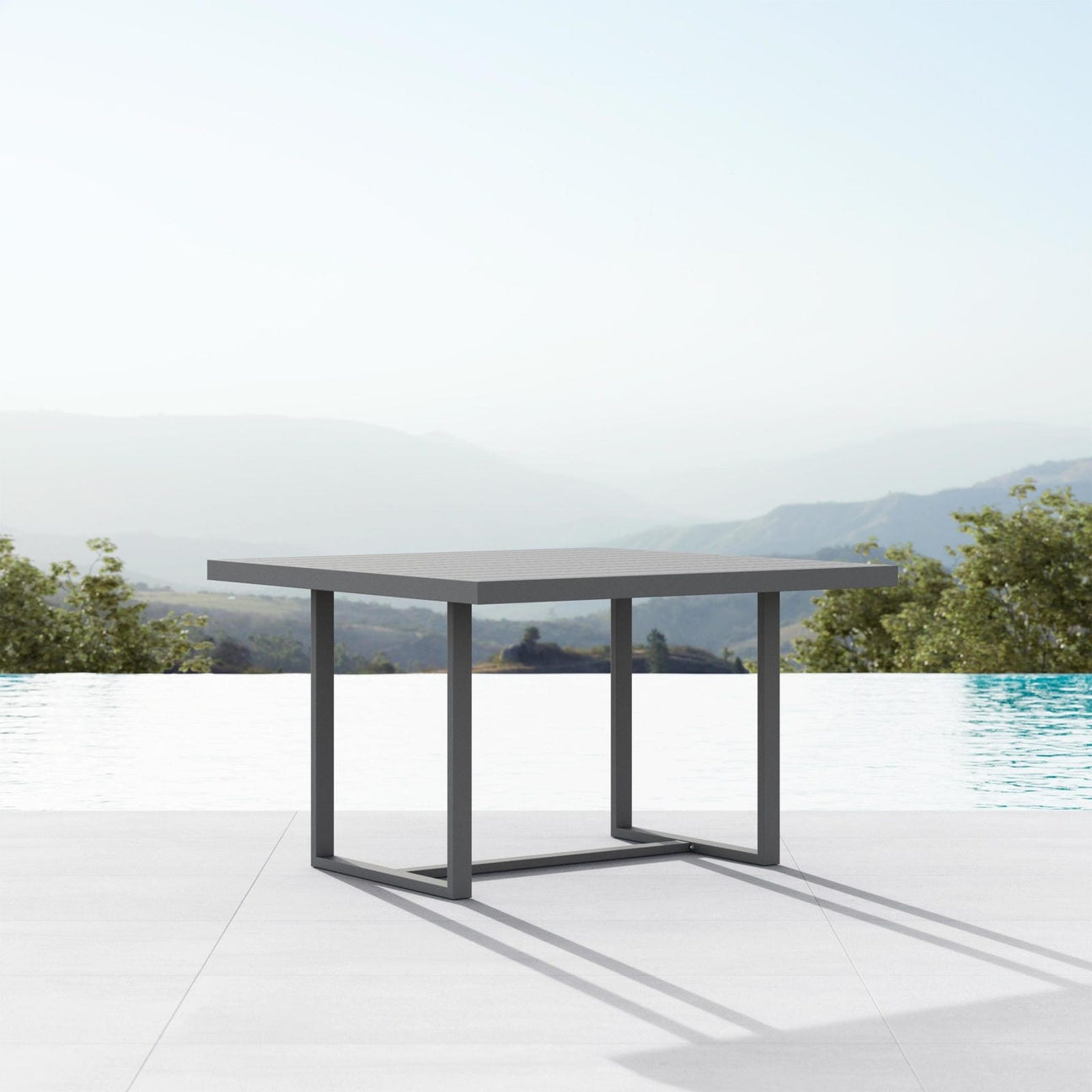 Pavia 48" Dining Table - Charcoal by Azurro Living