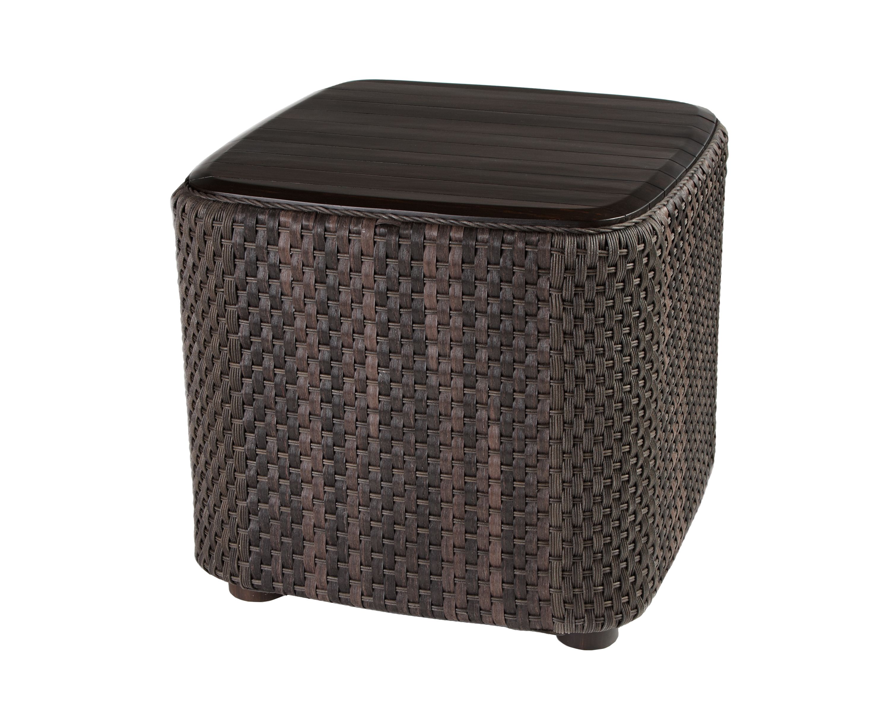 Aruba End Table with Teak Top By Woodard