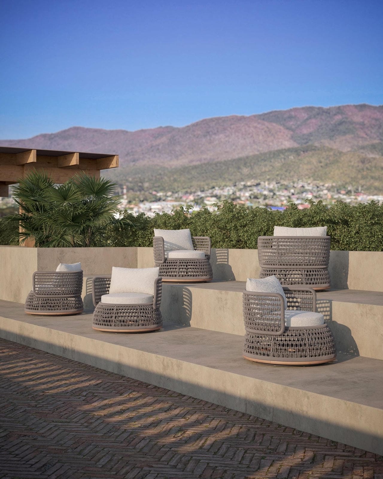 Solara Swivel Club Chair by Azurro Living