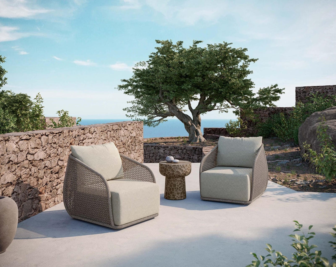Sorrento Swivel Club Chair by Azurro Living