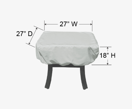 Fits 19” to 26” Square Protective Cover By Treasure Garden