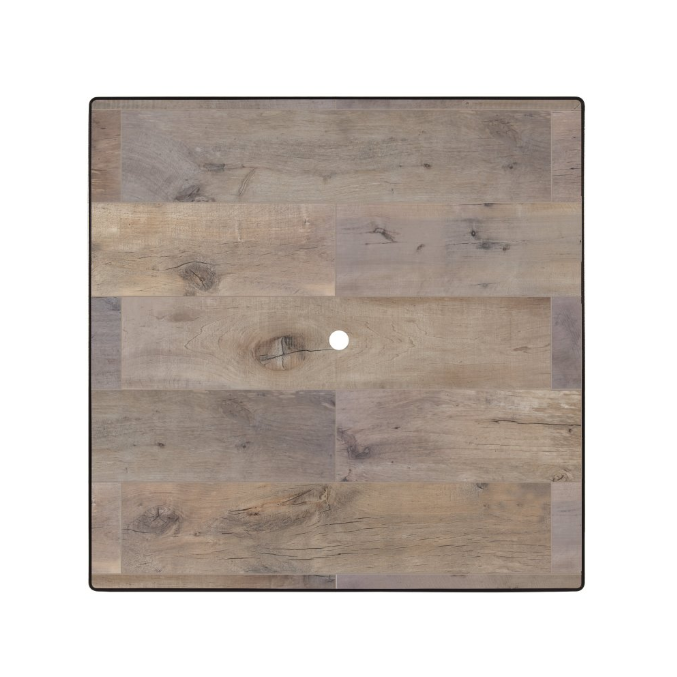 42" Sq. Dakota Table Top with Aluminum Rim with Umbrella Hole by O.W. Lee.