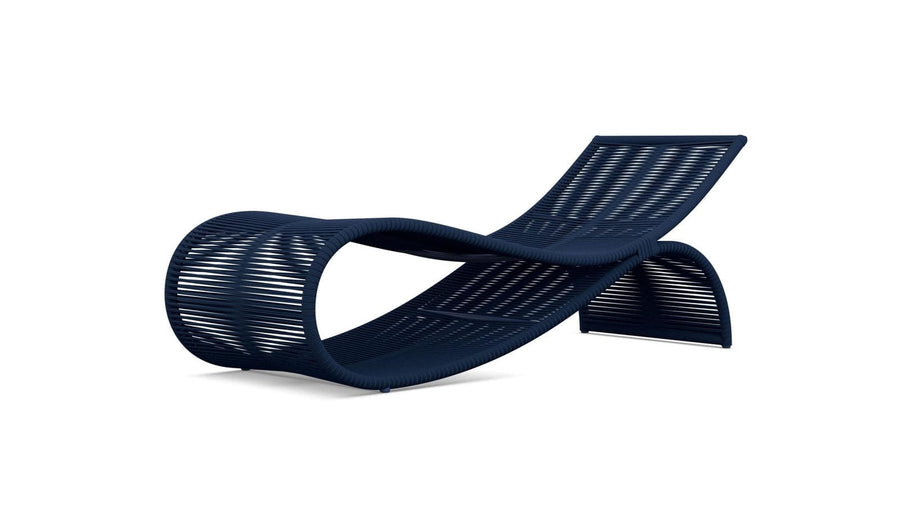 Wave Chaise Lounge - Midnight Blue by Azurro Living